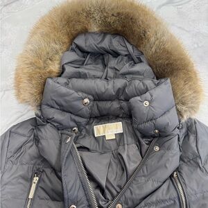 Michael Kors Gray long Puffer Jacket